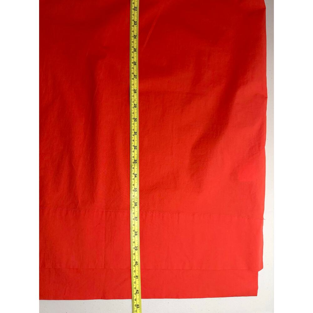 PESERICO Red Orange Shirt Dress Made in Italy Cotton Stretch Pocket IT 46 US 10 - Picture 13 of 13